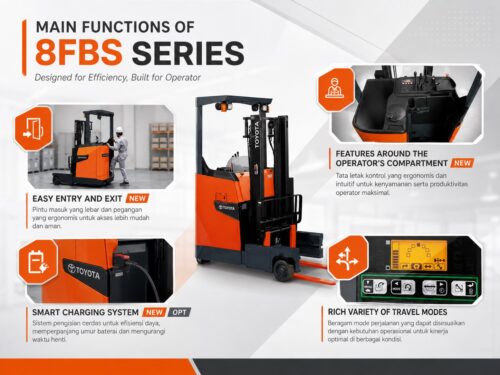 [1.5 Ton] Toyota Sit Down Reach Truck 8FBS15